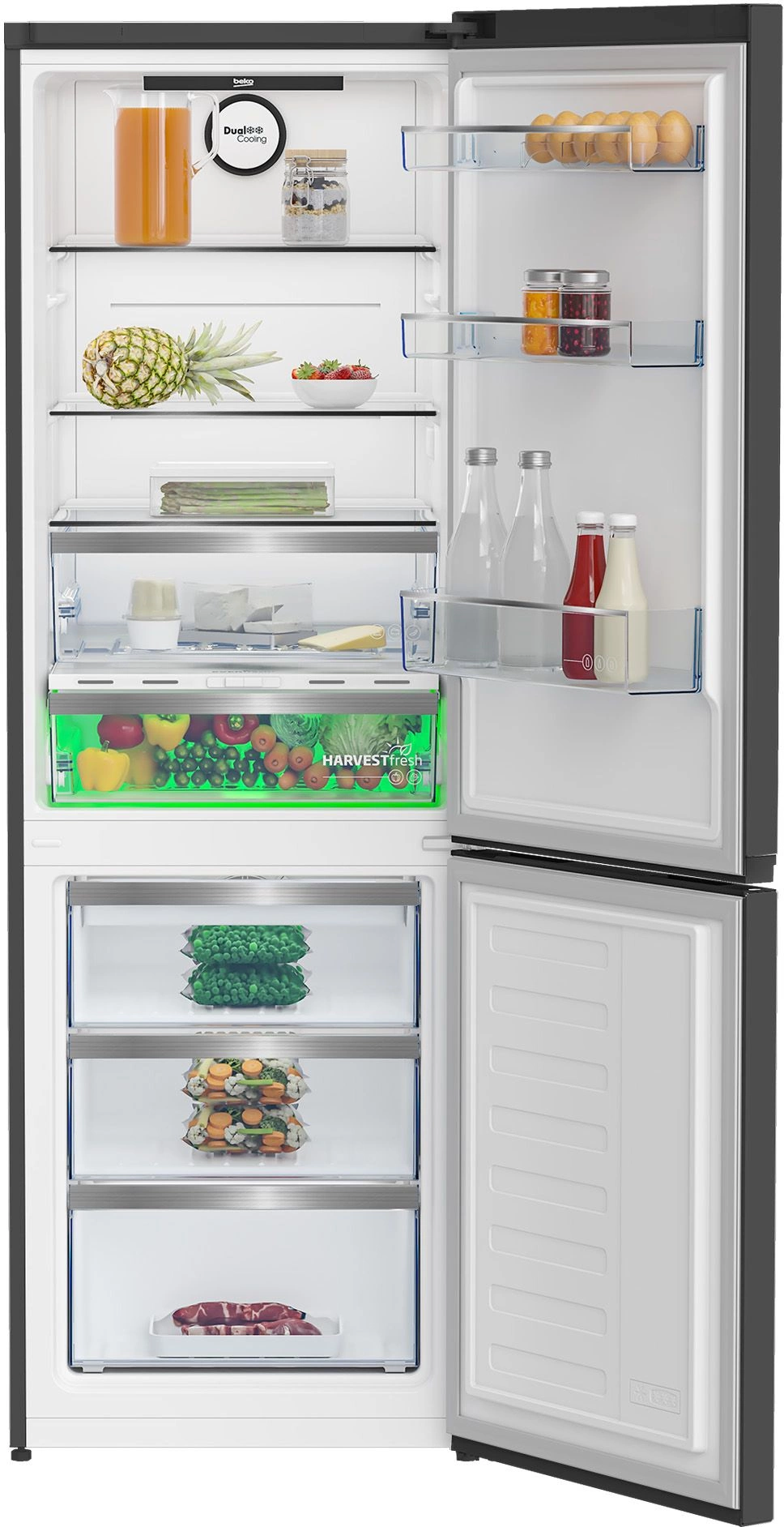 Холодильник двухкамерный Beko B5RCNK363ZWB Total No Frost черный/серый, превью следующего фото