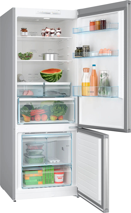 Холодильник Bosch KGN55VL21U серебристый, фото 3