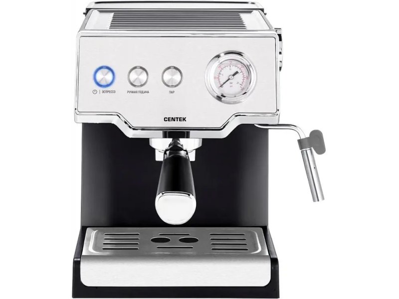 Кофеварка Centek CT-1167 черный /серебристый