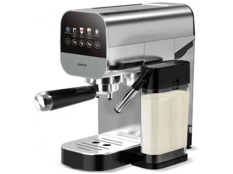 Кофеварка Centek CT-1172 серебристый /черный
