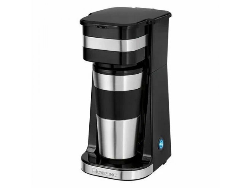Кофеварка Clatronic KA 3733 черный /нержавеющая сталь