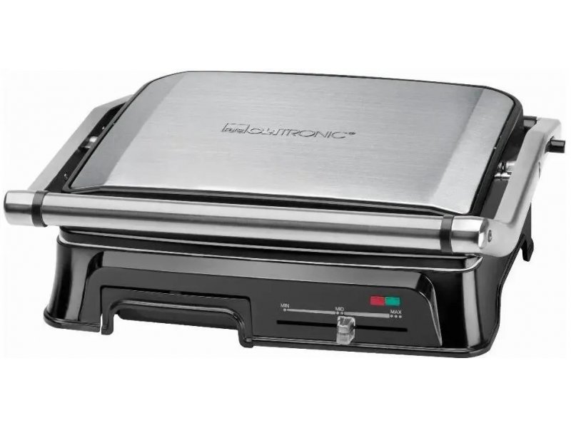 Электрогриль Clatronic KG 3571 серебристый и черный
