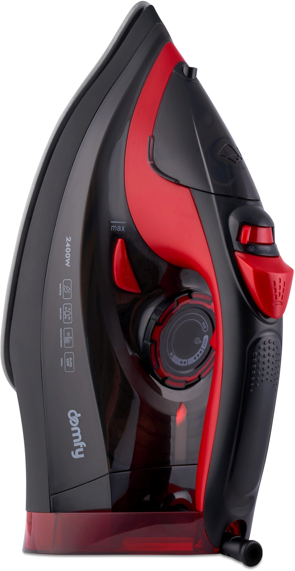 Утюг Domfy DSC-EI502 черный/красный, фото 4