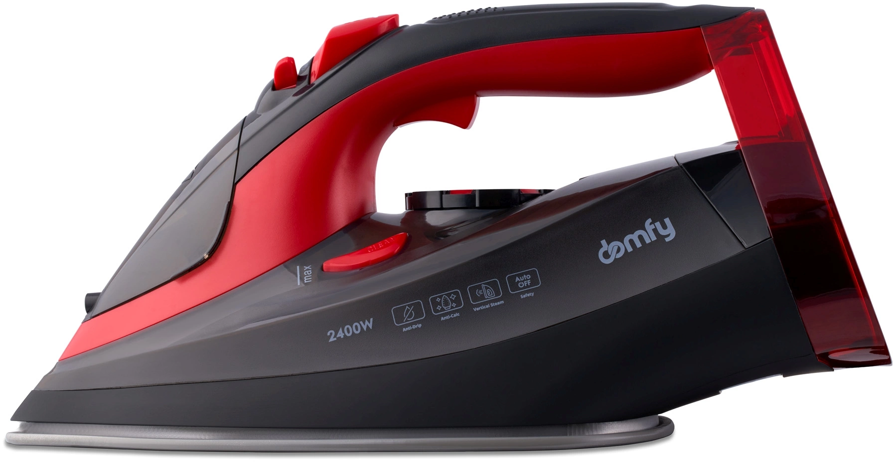 Утюг Domfy DSC-EI502 черный/красный, превью предыдущего фото