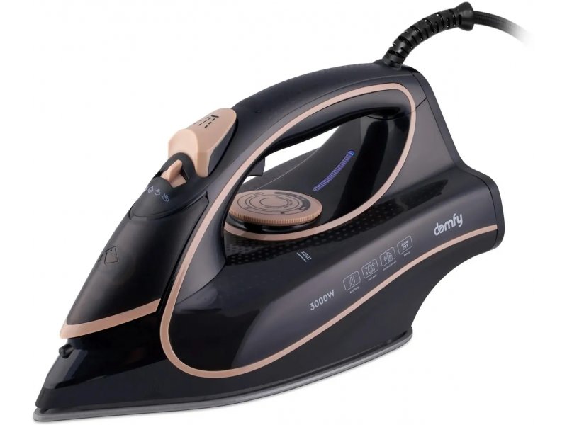 Утюг Domfy DSC-EI901 черный/золотистый