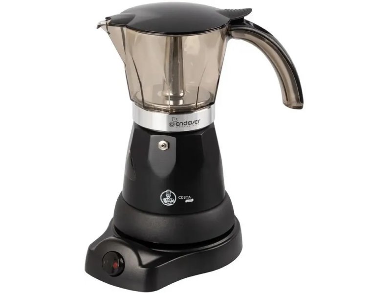 Кофеварка Endever Costa-1020 алюминий /черный