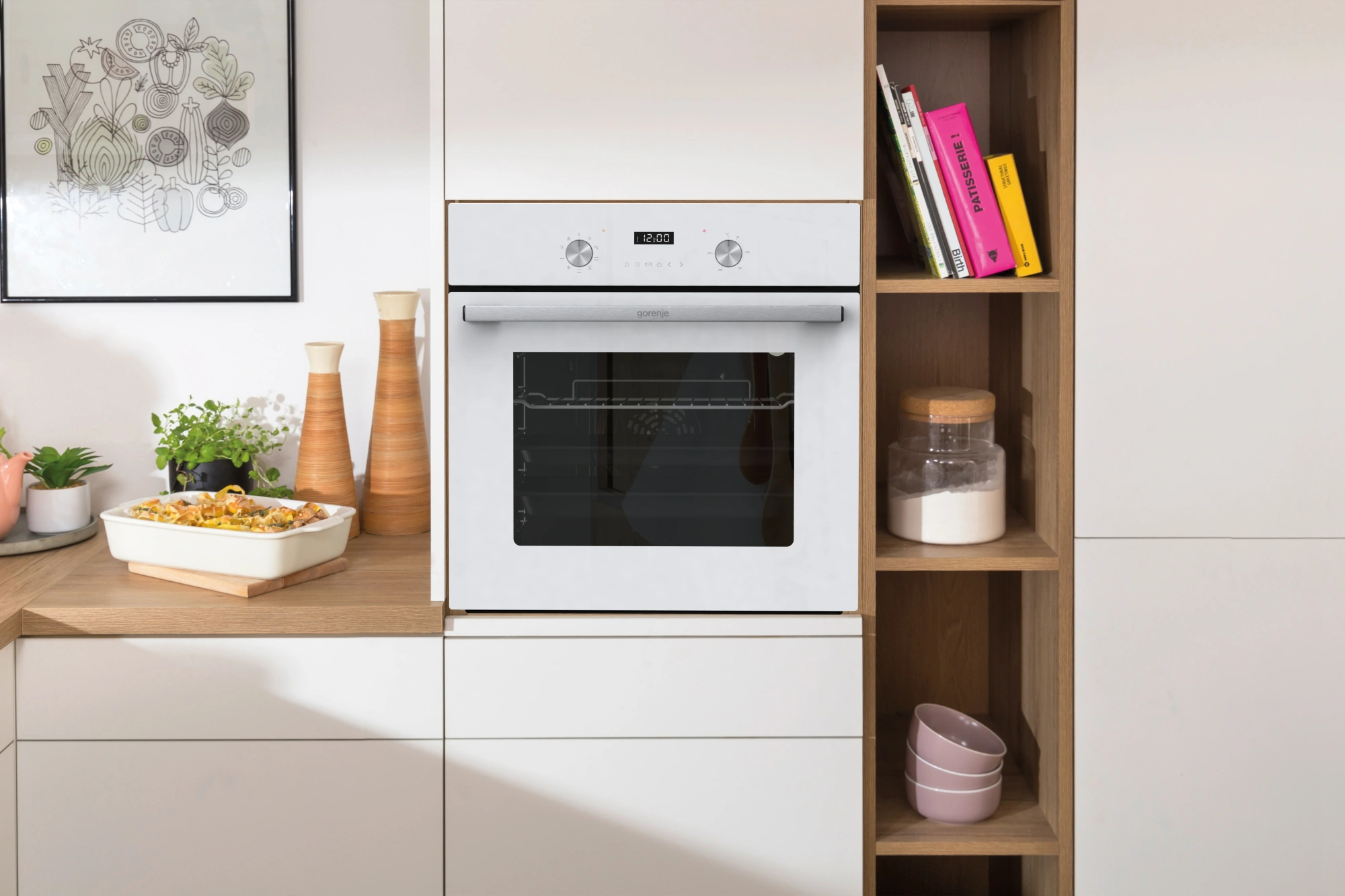 Электрический духовой шкаф Gorenje BO6737E03NWG, фото 4