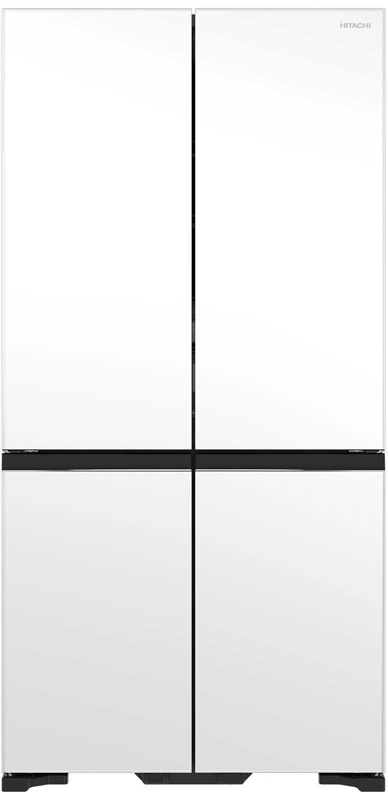 Холодильник Hitachi R-WB720PUC1 GPW белый/черный стекло, фото 4