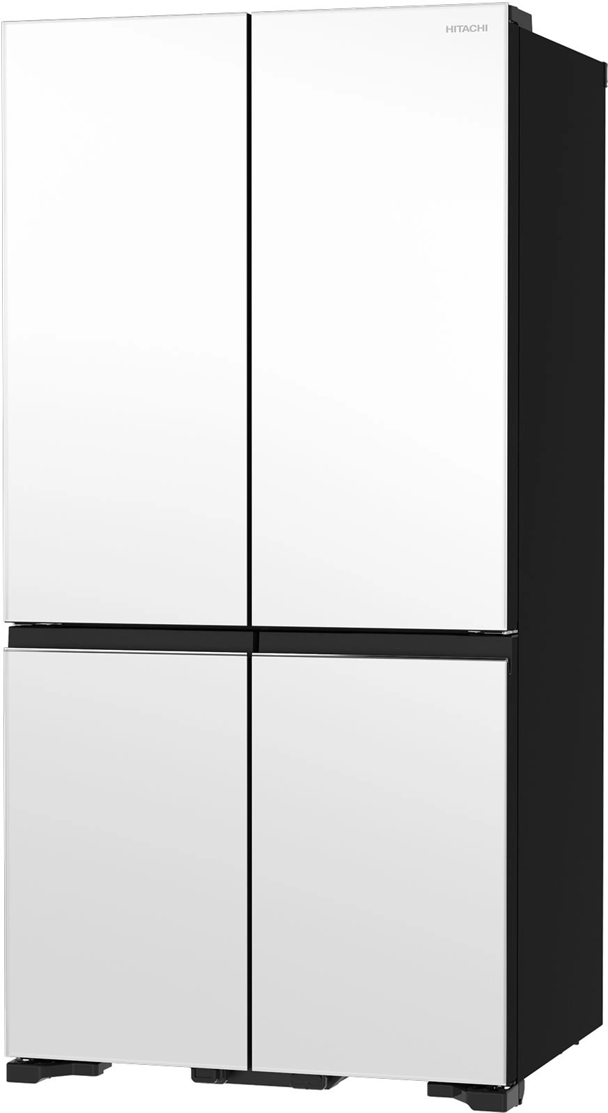 Холодильник Hitachi R-WB720PUC1 GPW белый/черный стекло, фото 5