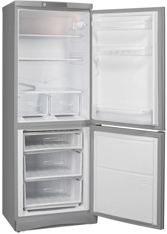 Холодильник Indesit ES 16 GA серебристый/черный, фото 3
