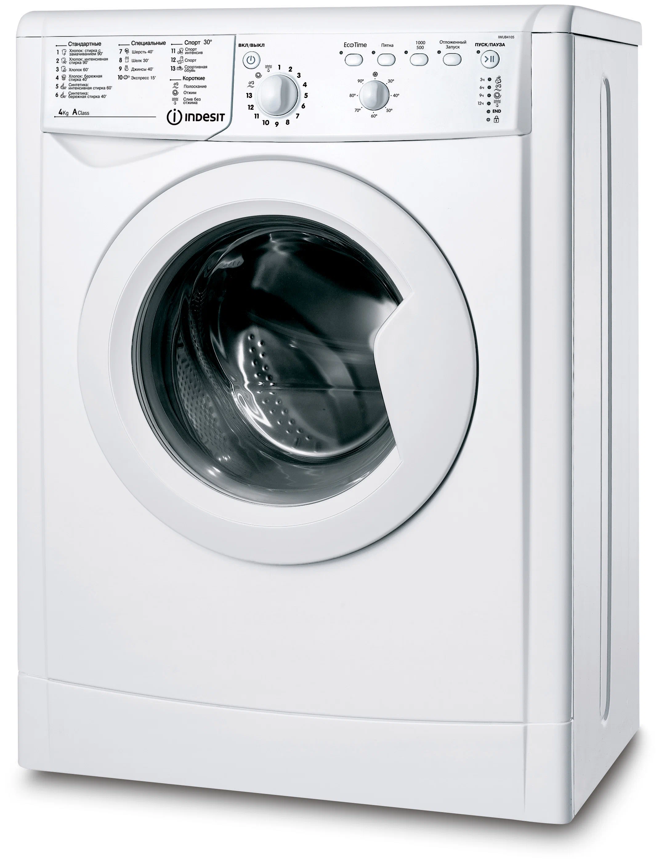 Стиральная машина Indesit IWUB 4105, белый, фото 3