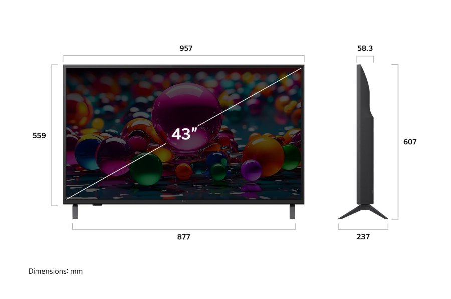 LED телевизор LG 43UA75009LA 4K Ultra HD, превью предыдущего фото