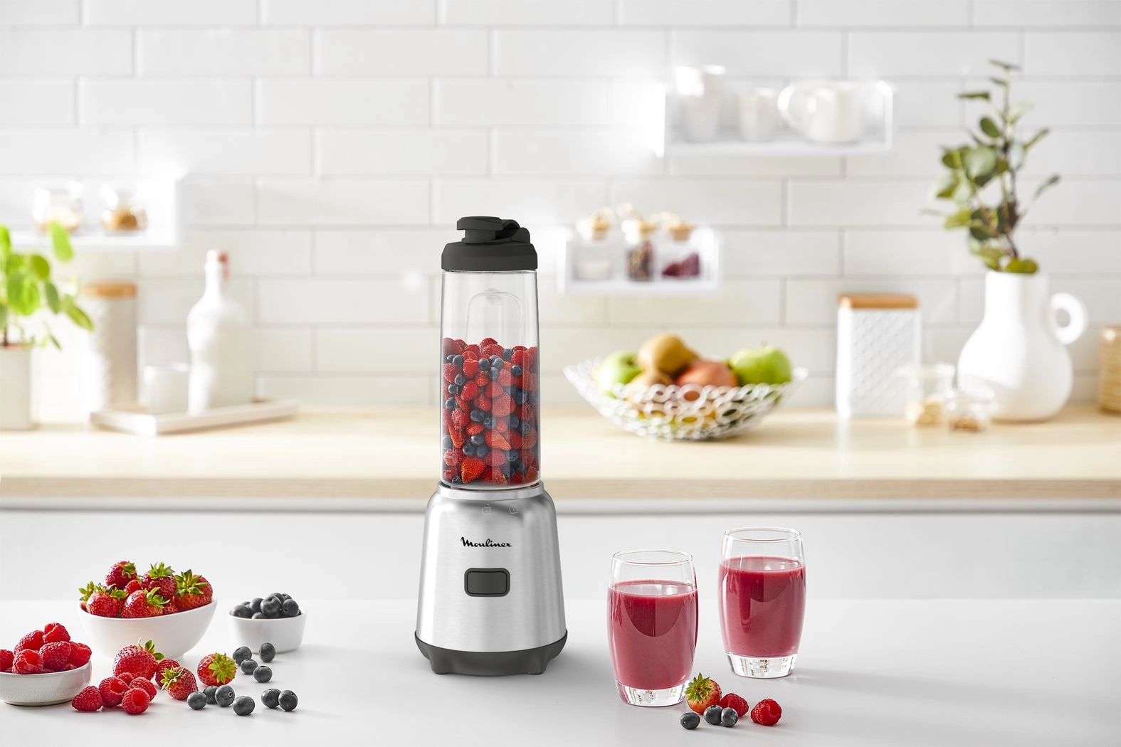 Стационарный блендер Moulinex LM15FD10 300Вт серебристый/черный, фото 5