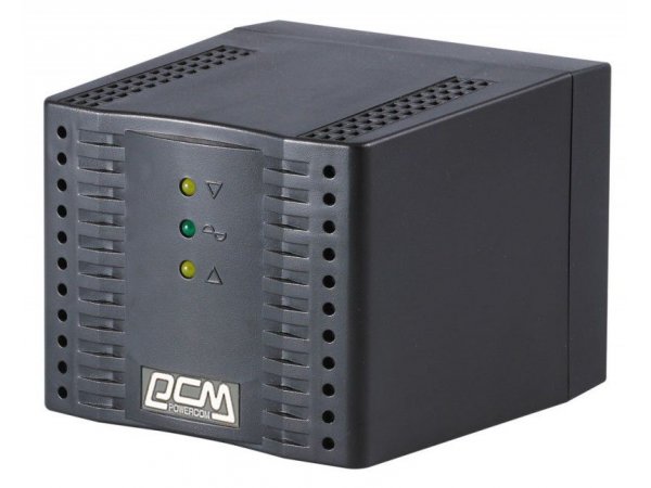 Стабилизатор напряжения Powercom TCA-1200 черный