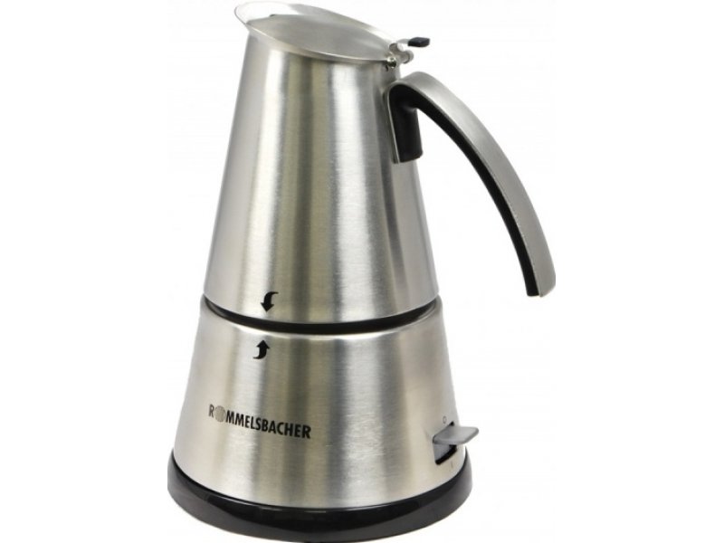 Кофеварка Rommelsbacher EKO 366/E Delux нержавеющая сталь /черный