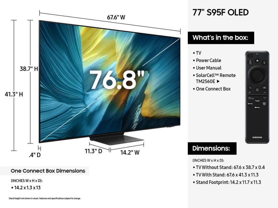 QD-OLED телевизор Samsung QE65S95FAUXRU 4K Ultra HD, превью предыдущего фото