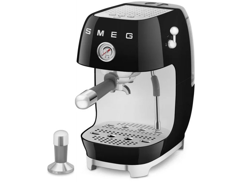 Кофемашина Smeg ECF03BLEU черный/серебристый
