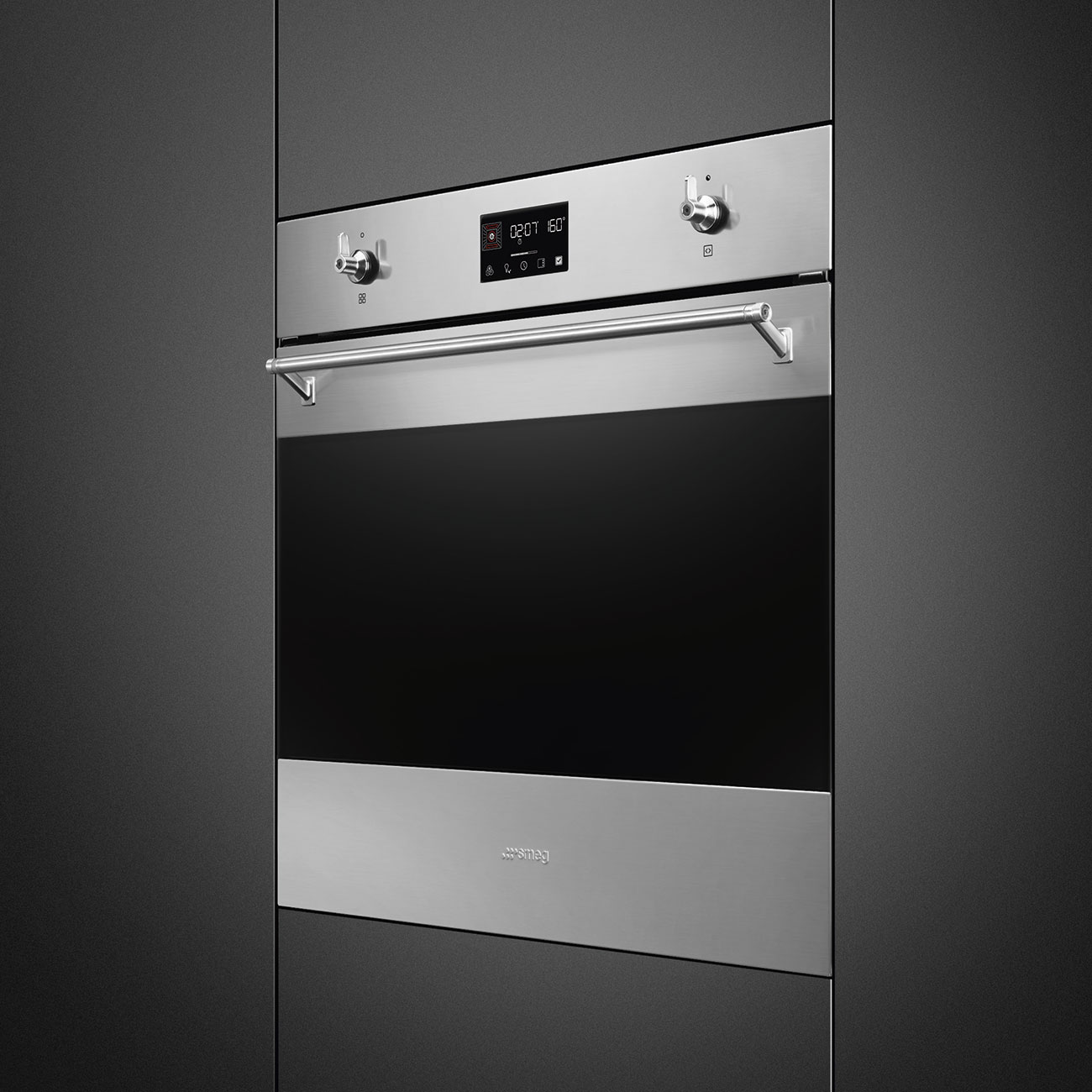 Электрический духовой шкаф Smeg SO6302TX, фото 4