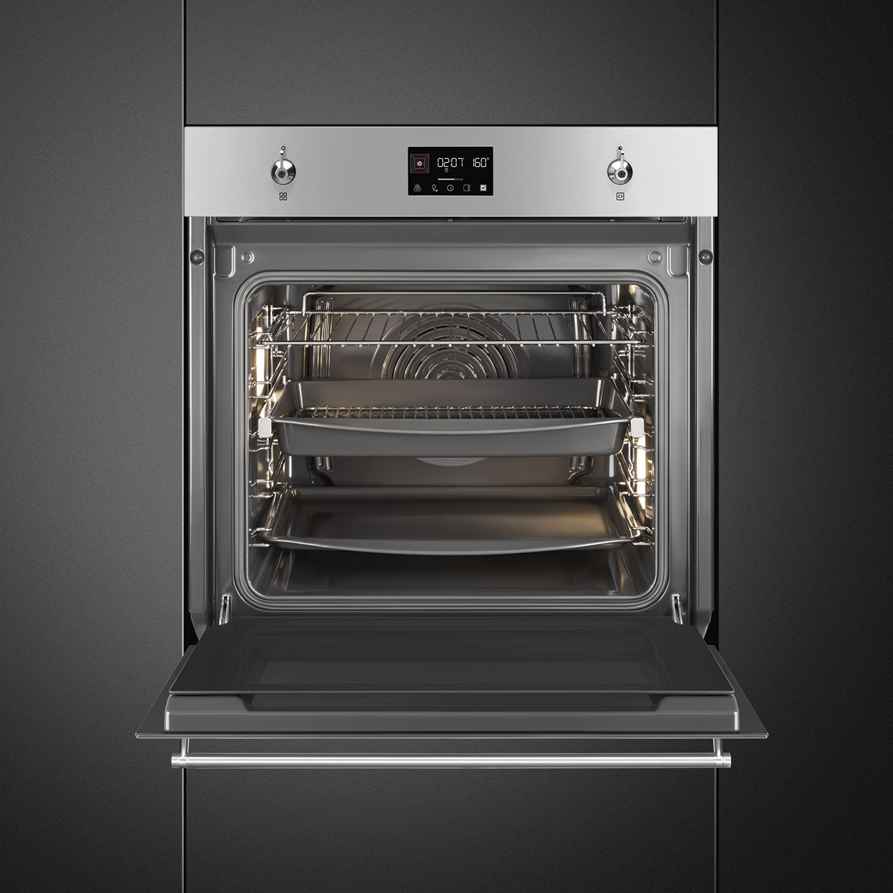 Электрический духовой шкаф Smeg SO6302TX, фото 5
