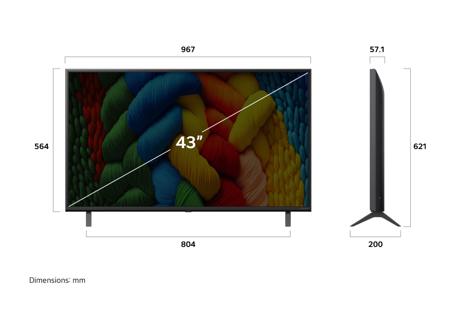 Телевизор LG 43NANO80A6B, превью предыдущего фото