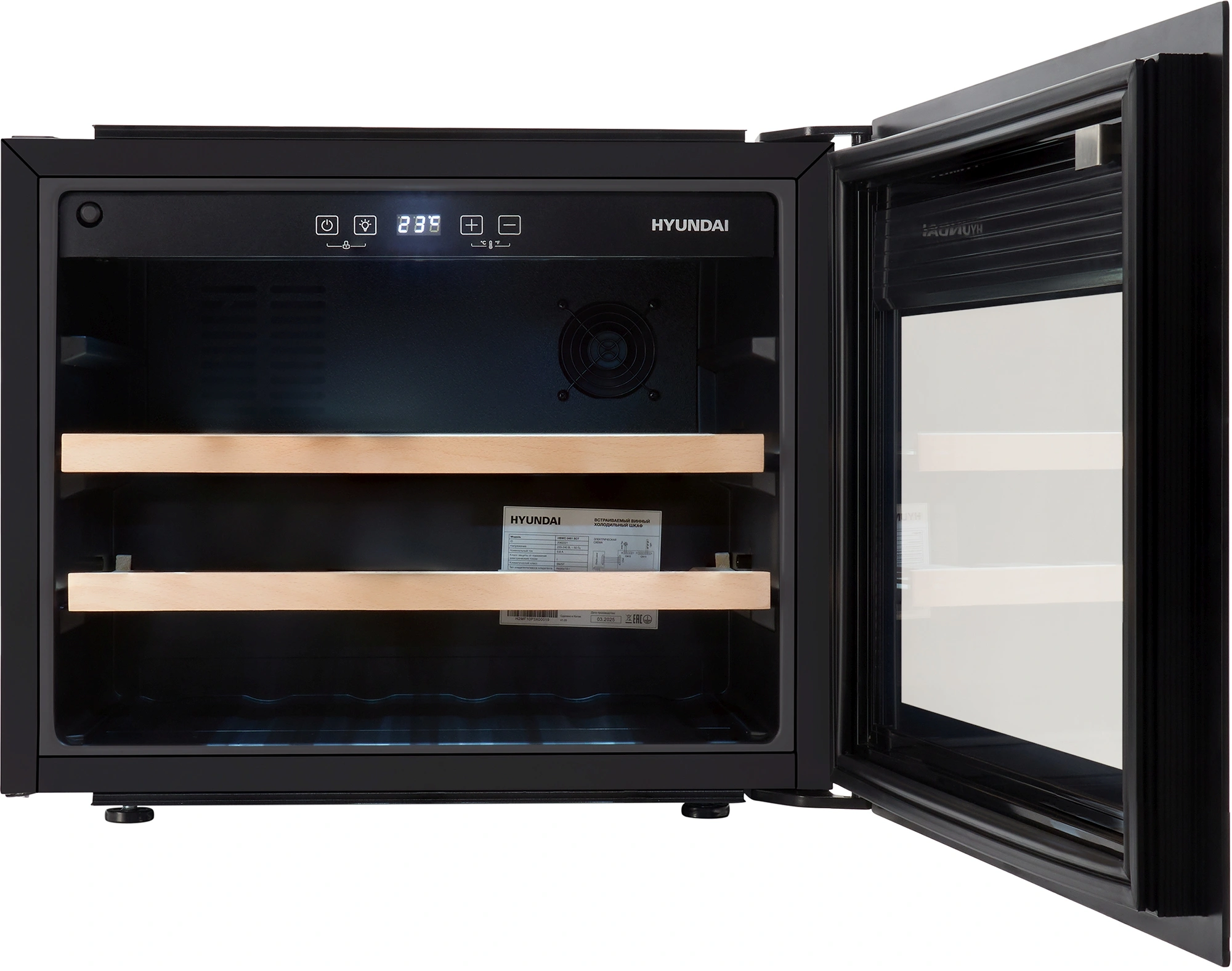 Винный шкаф Hyundai HBWC 0461 SCT, фото 3