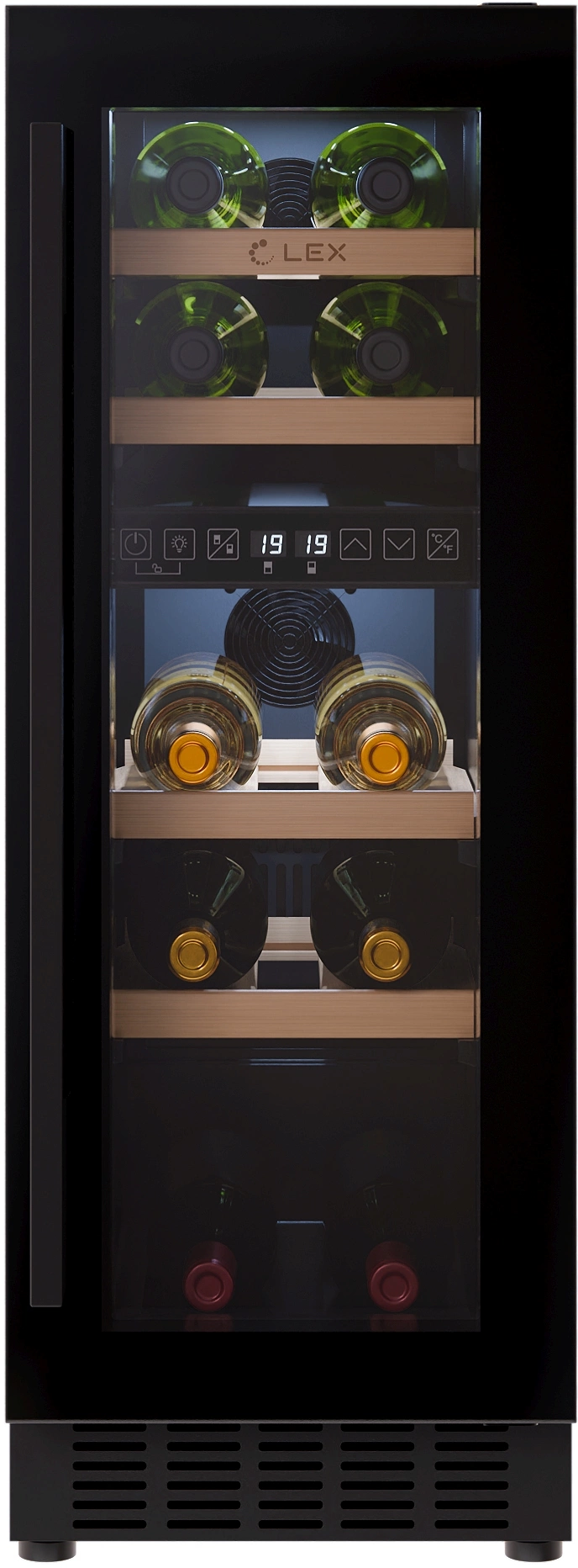 Винный шкаф Lex LWD3017BL dual zone