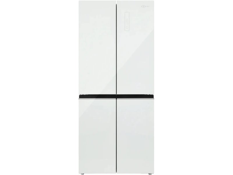 Холодильник Zugel ZRCD430W белое стекло